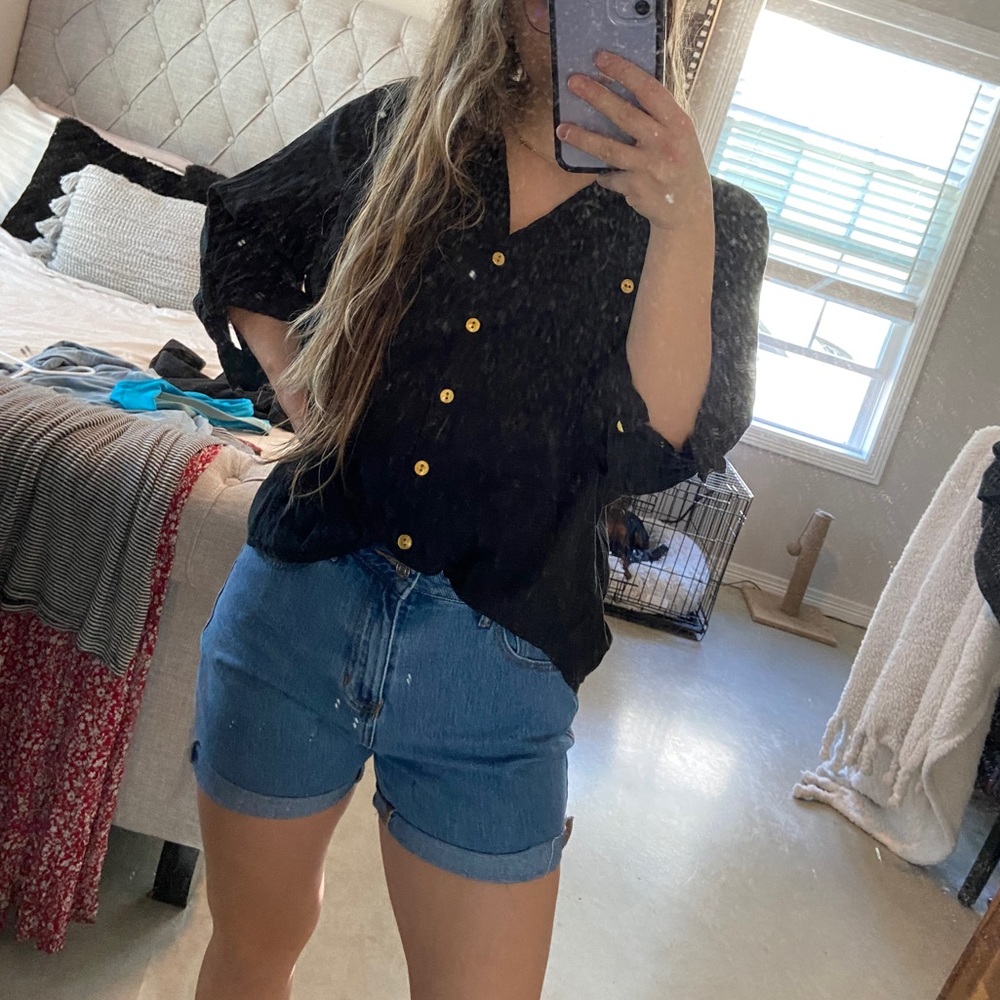 Button Down Casual Top